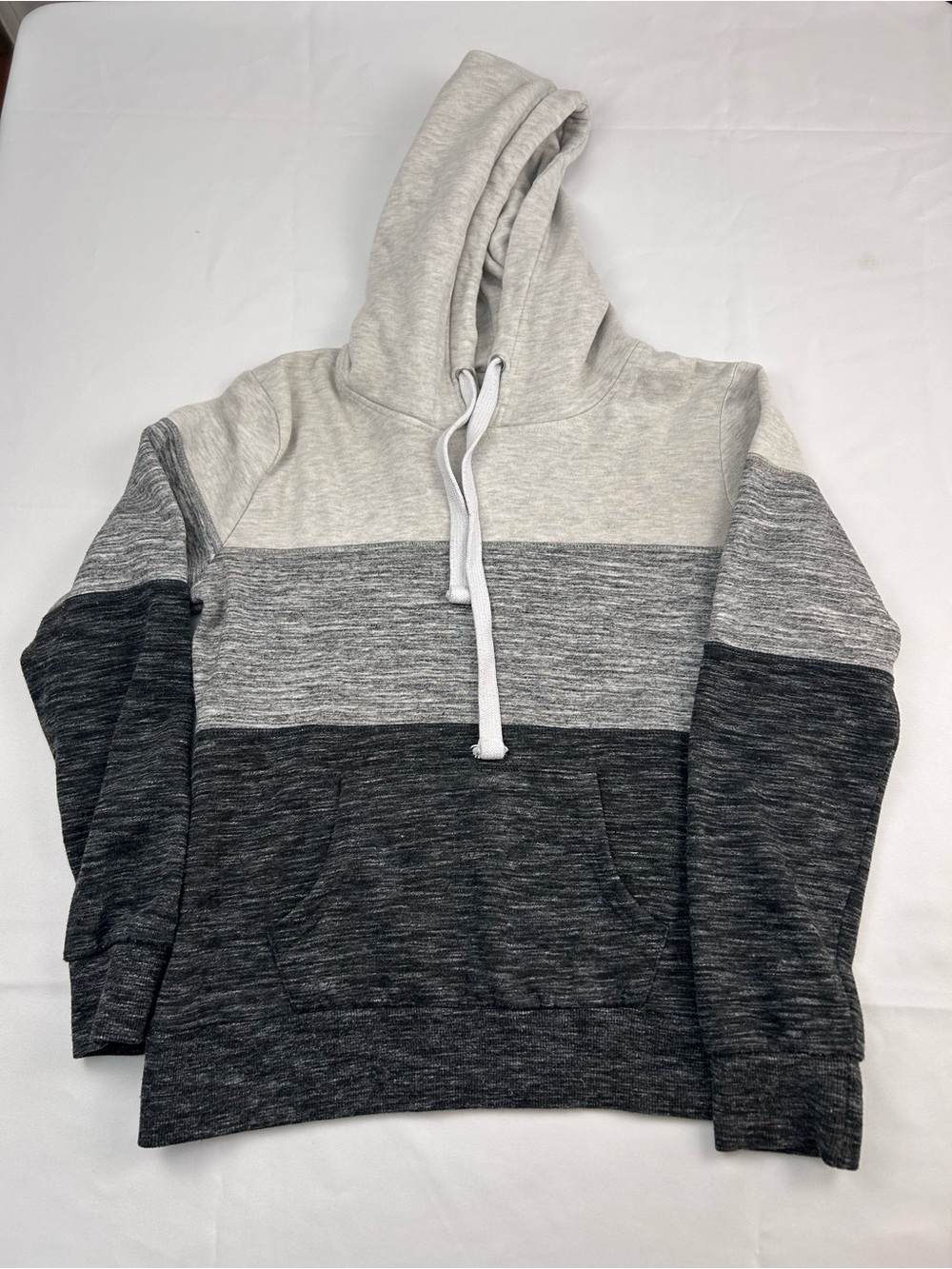 Reflex Light Gray Three-Tone Hoodie